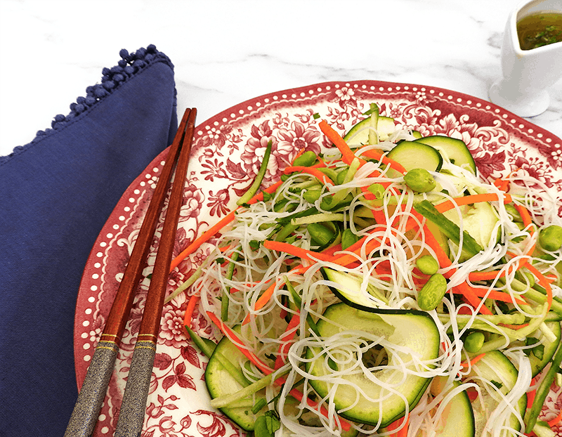 Asian Style Rice Noodle Salad