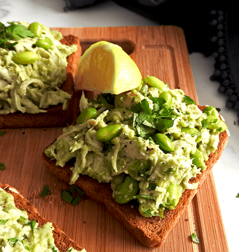 Zesty Avocado Chicken Toast