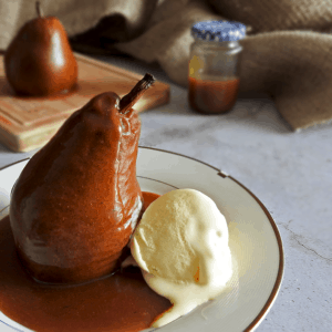 Baked Pears Salted Caramel