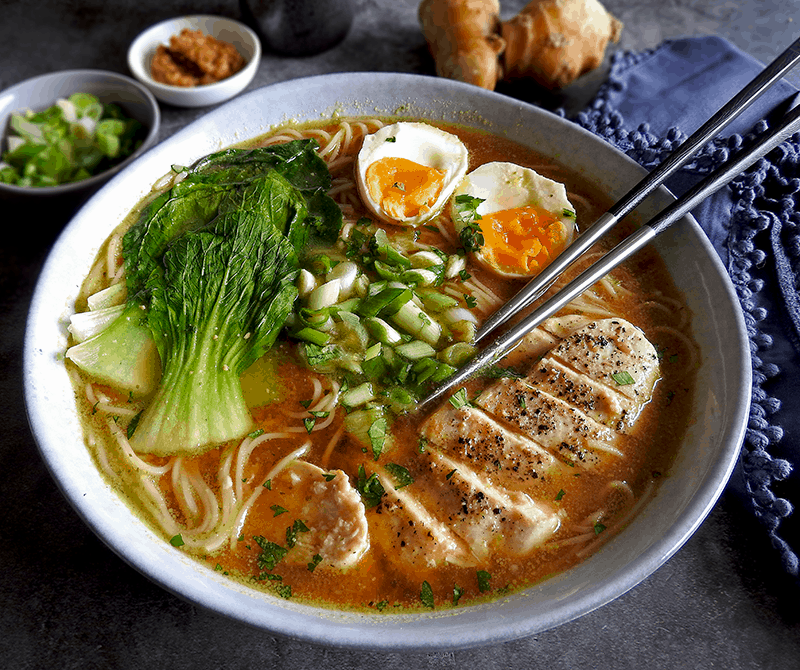 Easy Chicken Miso Ramen Recipe - Feed Your Sole