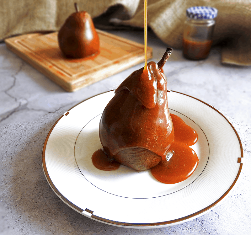 Pears Baked Salted Caramel