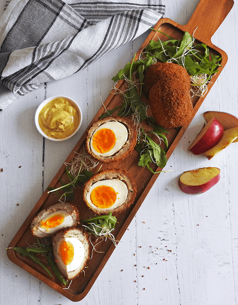 Scotch Eggs with Apple