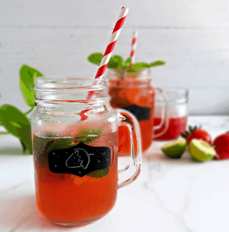 Homemade Strawberry Cordial