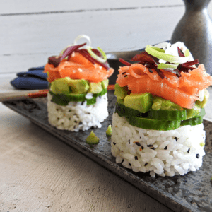 Smoked Salmon Stack Sushi