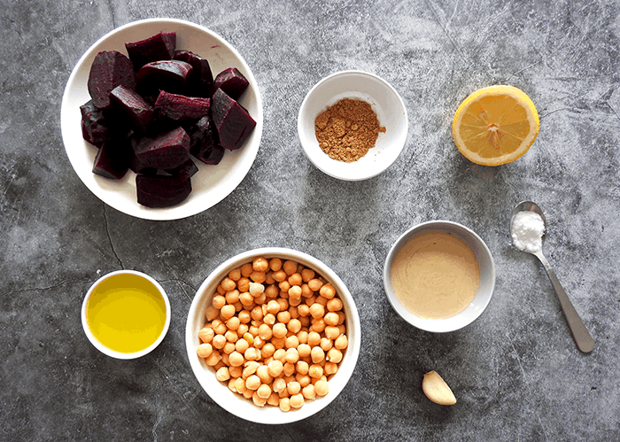 Beetroot Hummus Ingredients