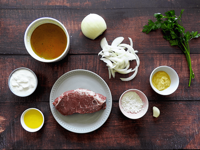 Easy Beef Stroganoff Ingredients