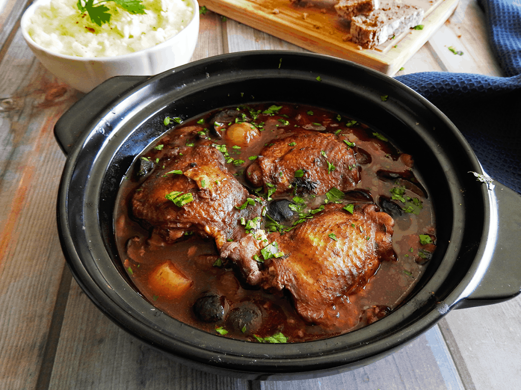 Slow Cooker Chicken Chasseur Recipe Feed Your Sole