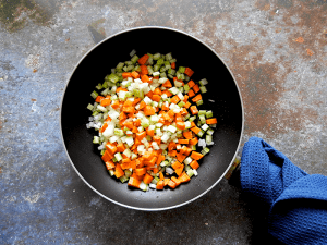 Lentil Bolognese Step 1 Saute Vegetables