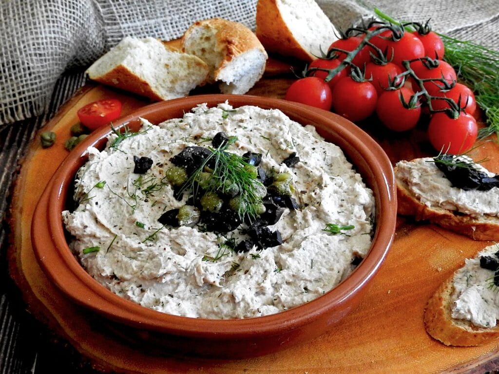 Tuna Pate on a platter