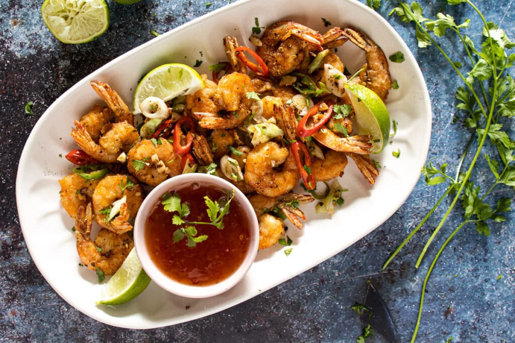 Salt and Pepper Prawns Recipe