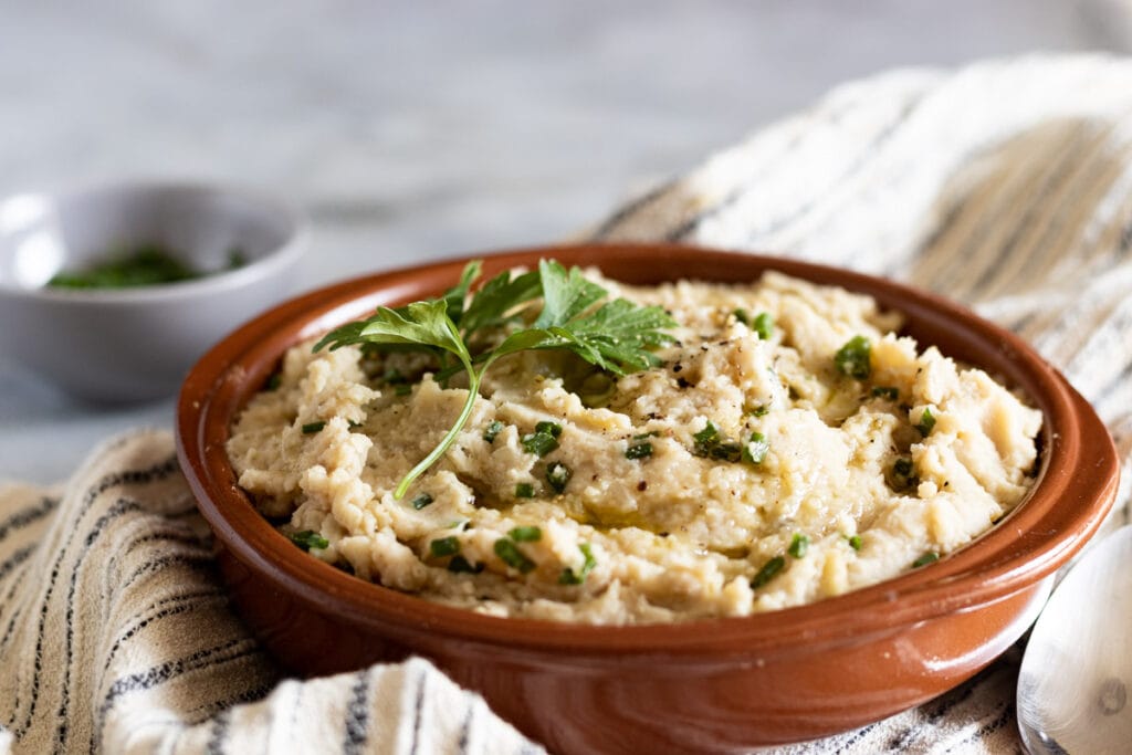 Butter Bean Mash on a Tabletop