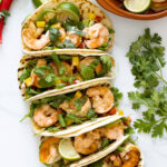 Prawn Tacos lined up