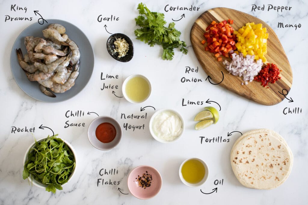 Prawn Tacos Ingredients